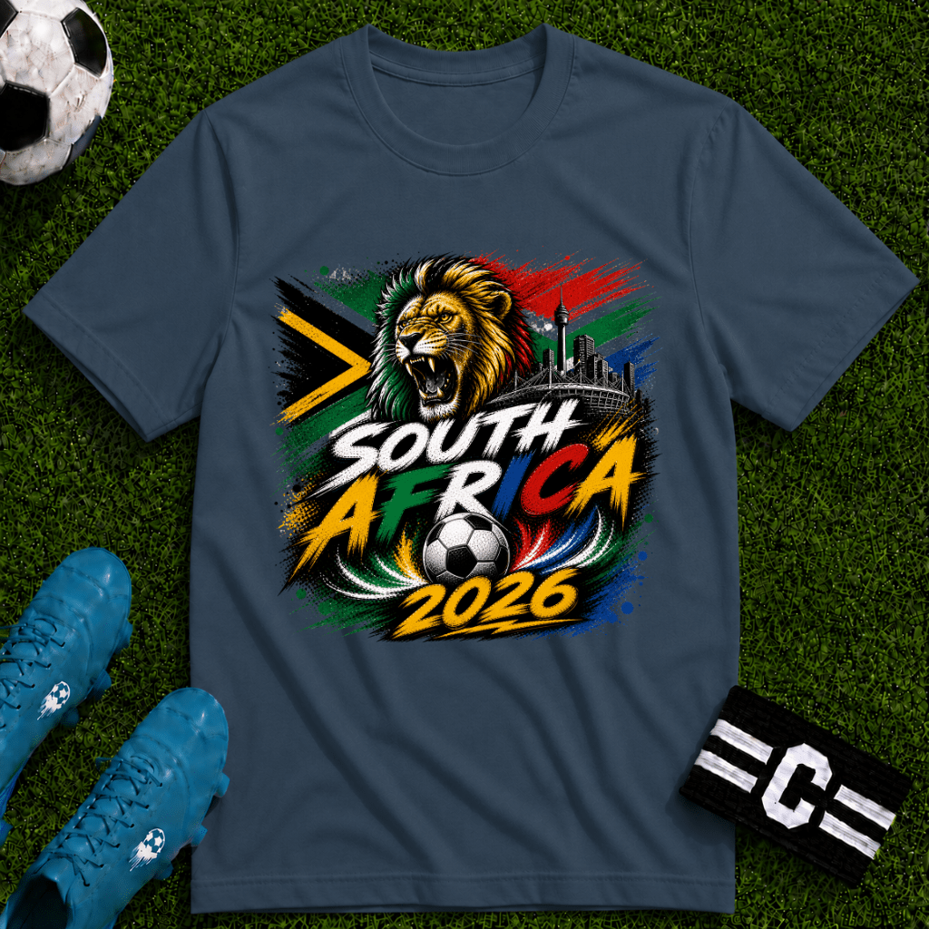 South Africa 2026 World Cup Graphic T-Shirt - soccer fan t-shirt | GoalRush Studio