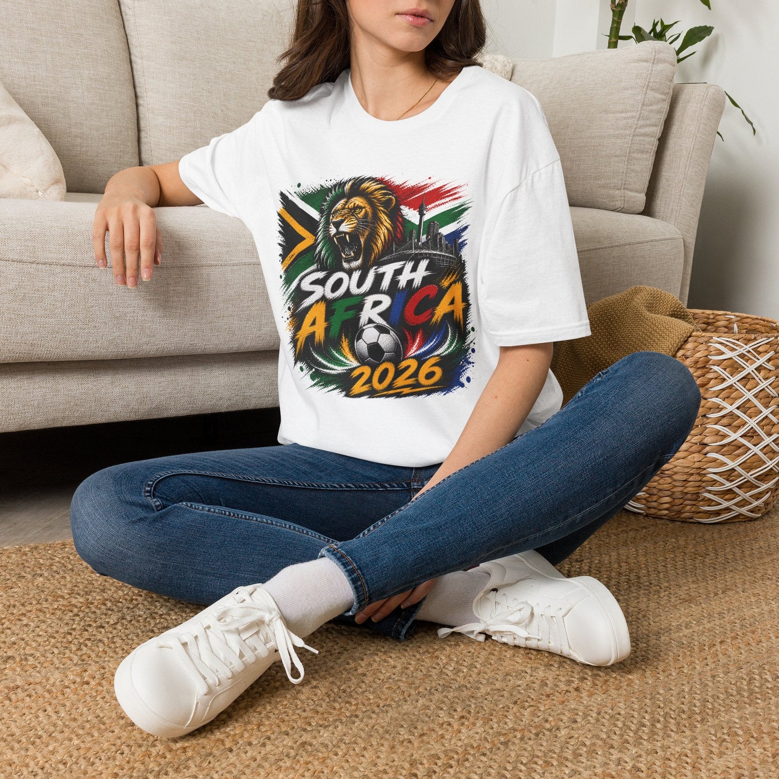 South Africa 2026 World Cup Graphic T-Shirt - soccer fan t-shirt | GoalRush Studio