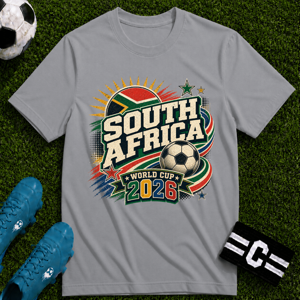 South Africa 2026 World Cup Retro T-Shirt - soccer fan t-shirt | GoalRush Studio