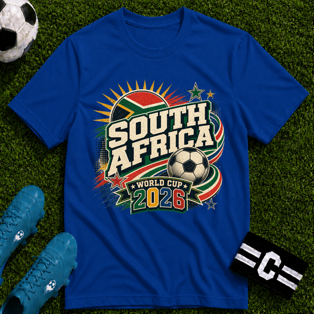 South Africa 2026 World Cup Retro T-Shirt - soccer fan t-shirt | GoalRush Studio