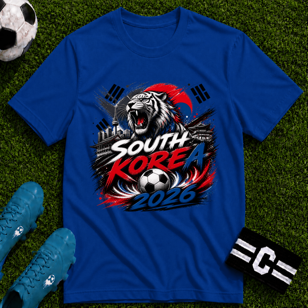 South Korea 2026 World Cup Graphic T-Shirt - soccer fan t-shirt | GoalRush Studio