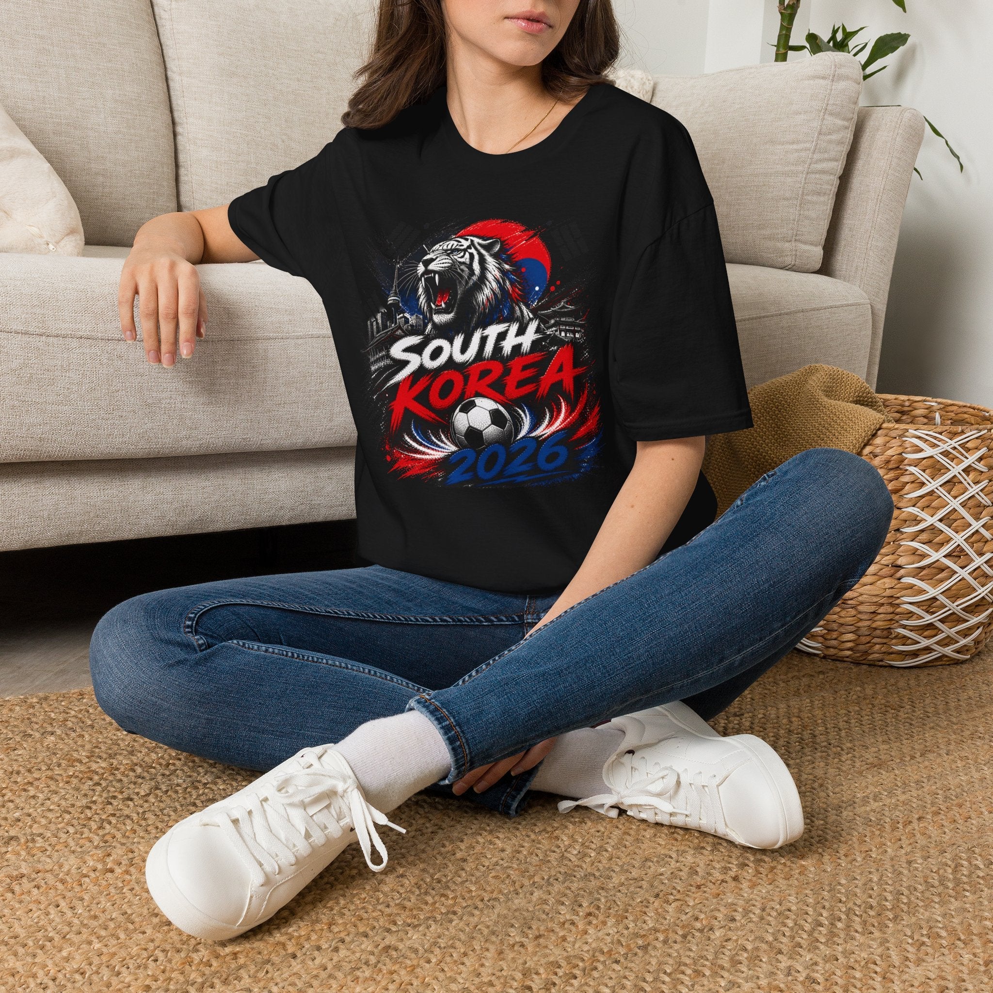 South Korea 2026 World Cup Graphic T-Shirt - soccer fan t-shirt | GoalRush Studio