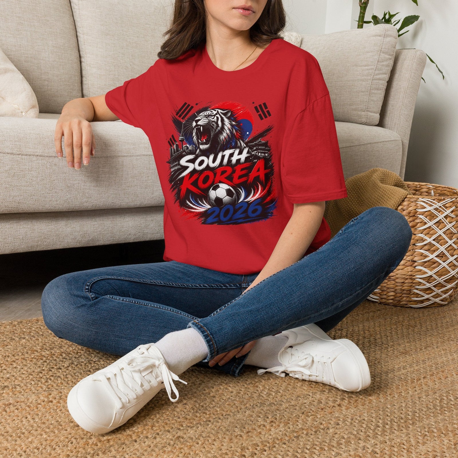South Korea 2026 World Cup Graphic T-Shirt - soccer fan t-shirt | GoalRush Studio