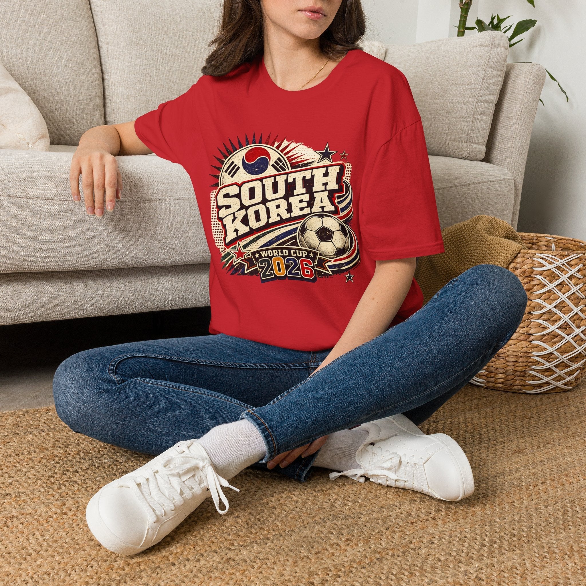 South Korea 2026 World Cup Retro T-Shirt - soccer fan t-shirt | GoalRush Studio