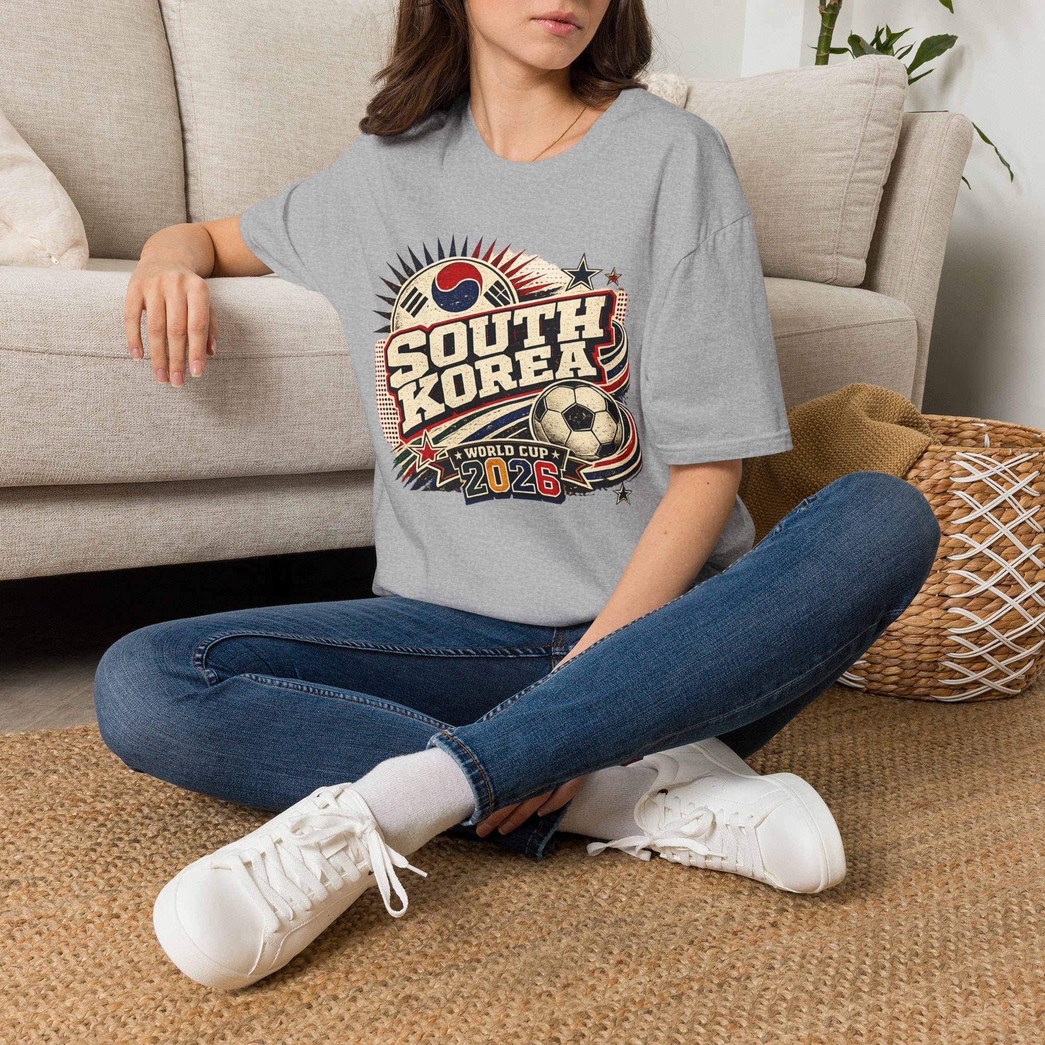 South Korea 2026 World Cup Retro T-Shirt - soccer fan t-shirt | GoalRush Studio