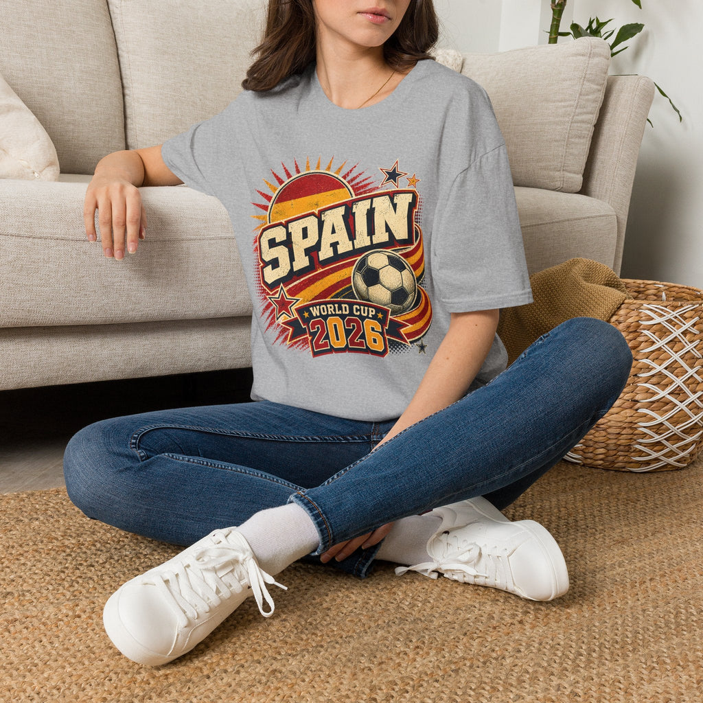Spain 2026 World Cup Retro T-Shirt - soccer fan t-shirt | GoalRush Studio