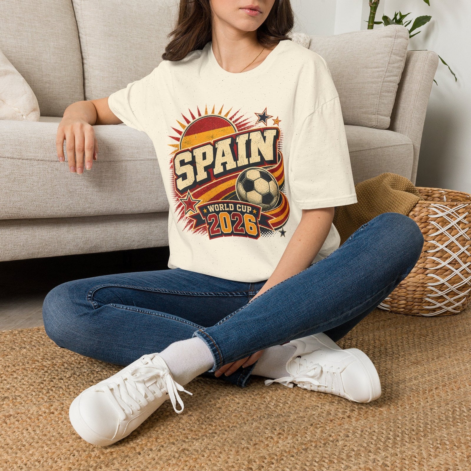 Spain 2026 World Cup Retro T-Shirt - soccer fan t-shirt | GoalRush Studio