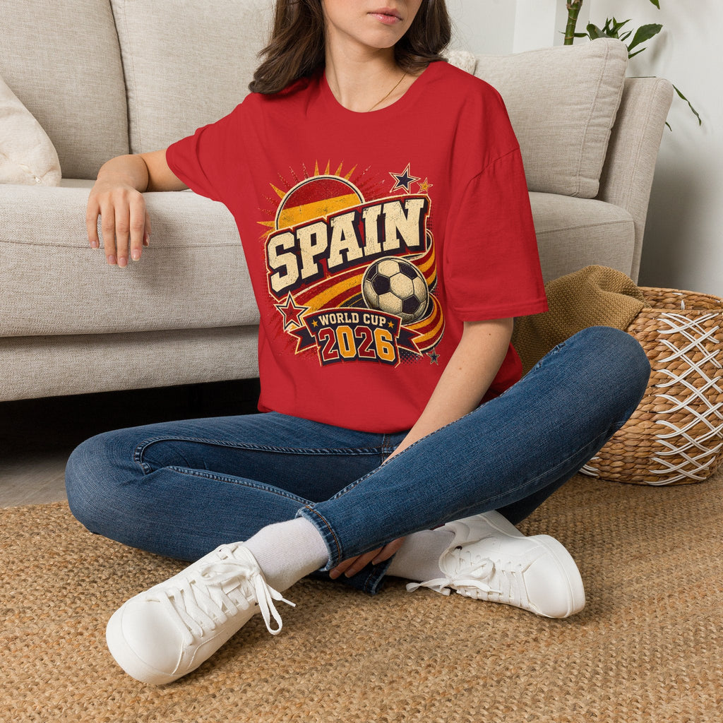 Spain 2026 World Cup Retro T-Shirt - soccer fan t-shirt | GoalRush Studio