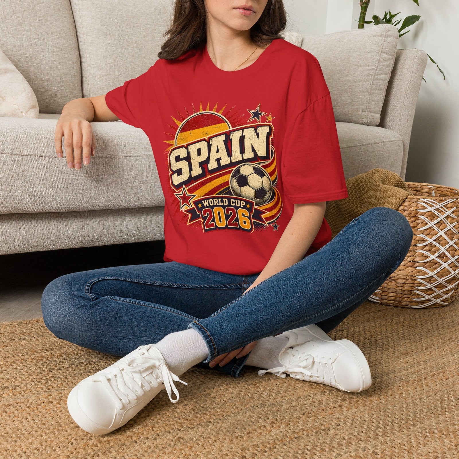 Spain 2026 World Cup Retro T-Shirt - soccer fan t-shirt | GoalRush Studio
