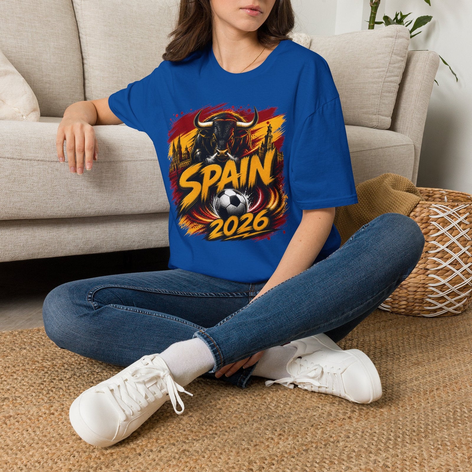 Spain 2026 World Cup Soccer Graphic T‑Shirt - soccer fan t-shirt | GoalRush Studio