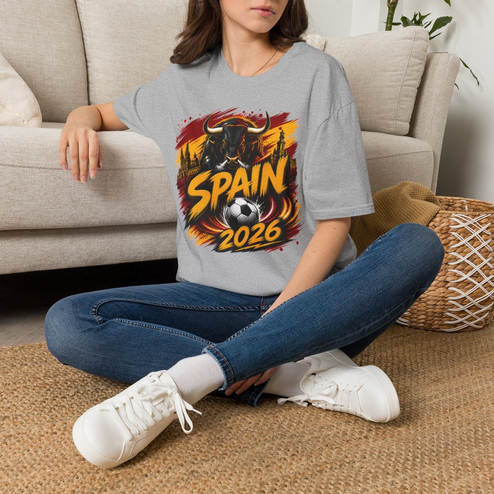 Spain 2026 World Cup Soccer Graphic T‑Shirt - soccer fan t-shirt | GoalRush Studio