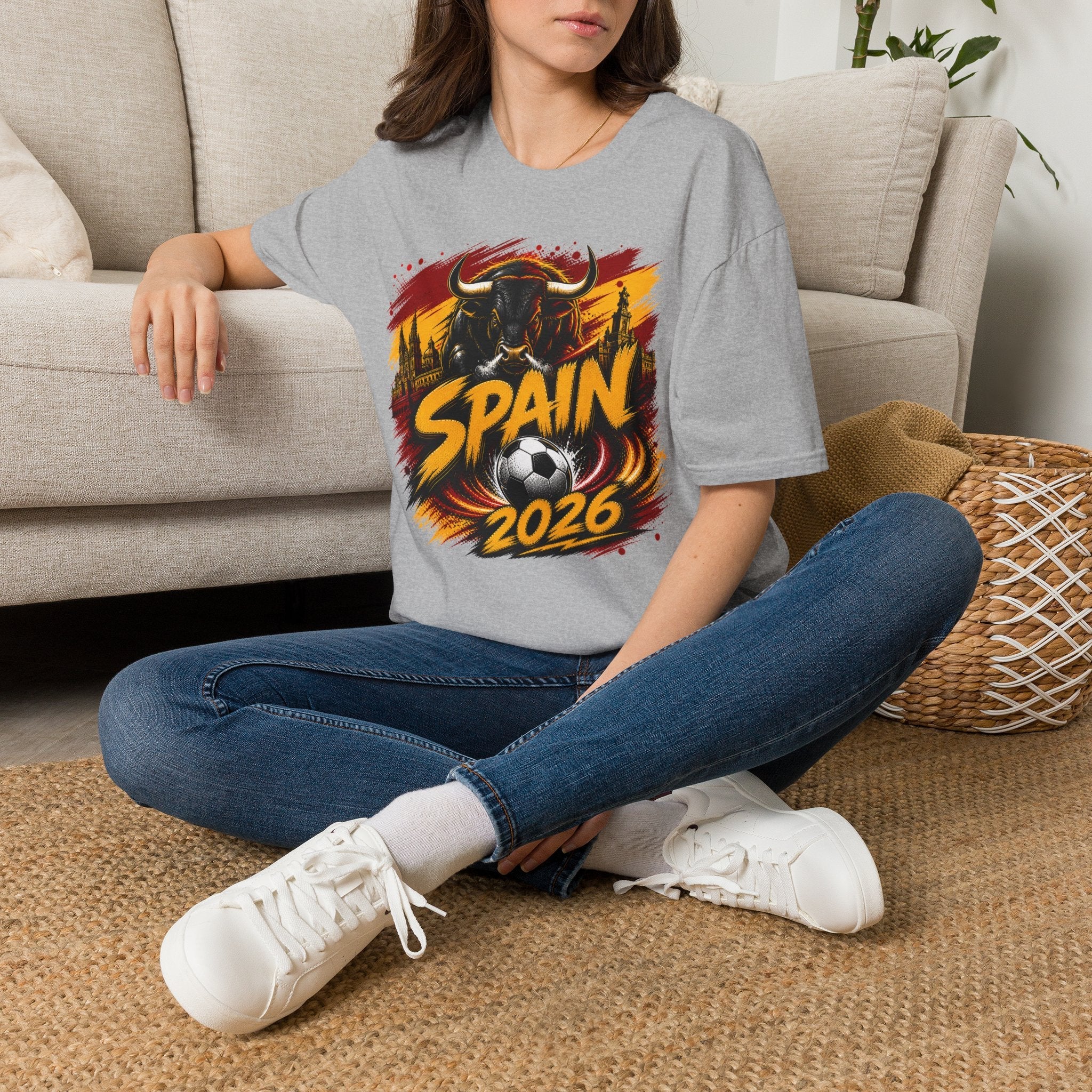 Spain 2026 World Cup Soccer Graphic T‑Shirt - soccer fan t-shirt | GoalRush Studio