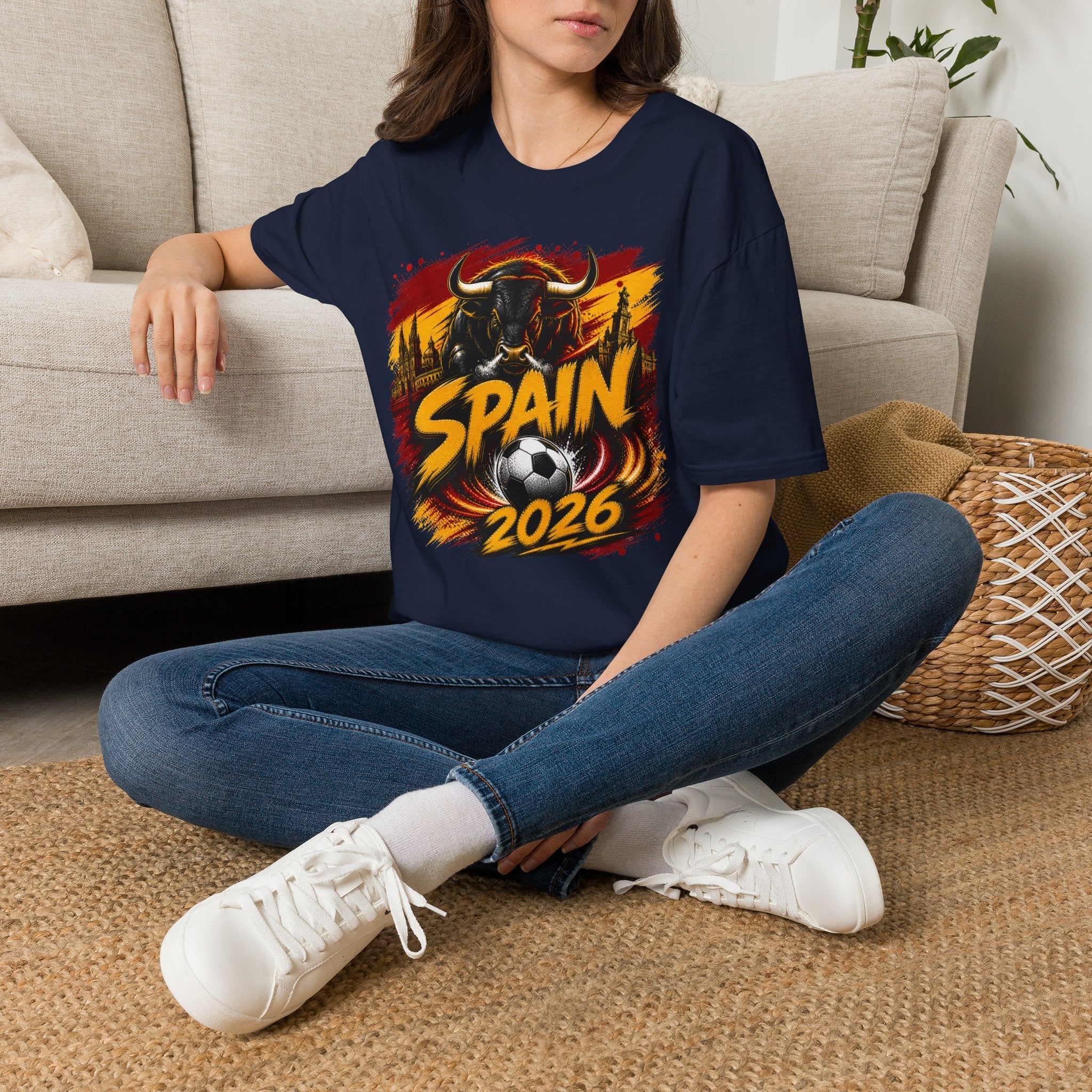 Spain 2026 World Cup Soccer Graphic T‑Shirt - soccer fan t-shirt | GoalRush Studio