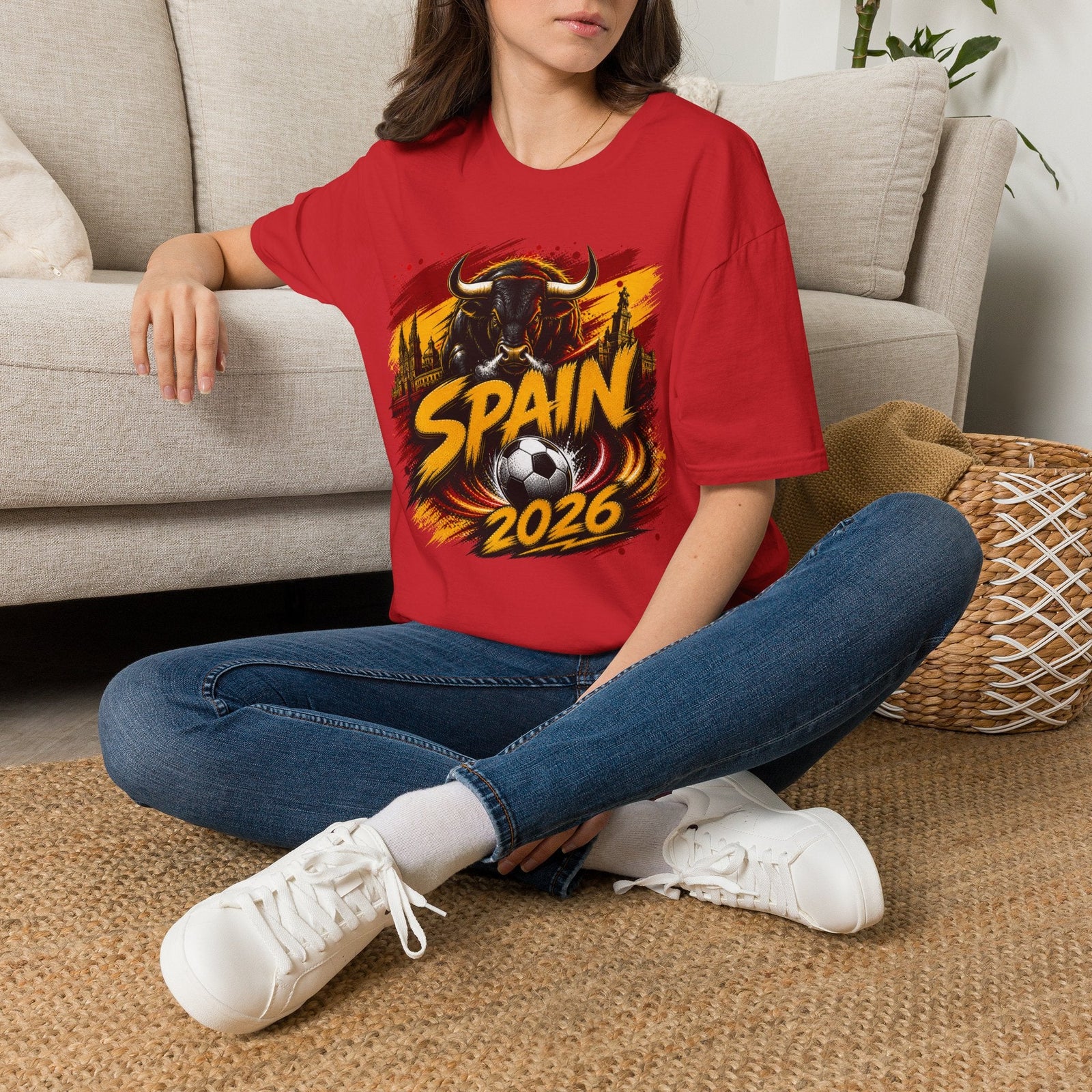 Spain 2026 World Cup Soccer Graphic T‑Shirt - soccer fan t-shirt | GoalRush Studio