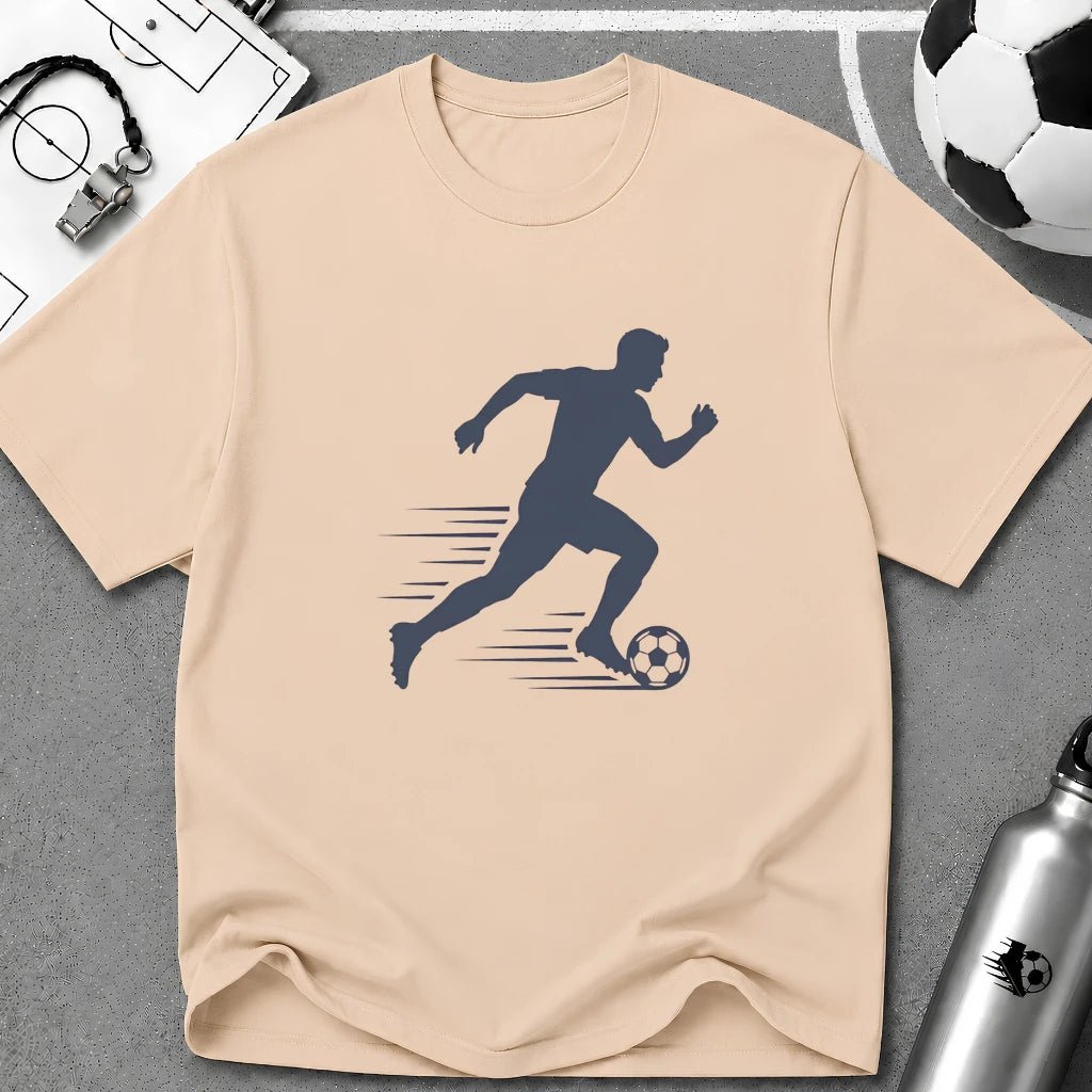 Sprint Flat Vector Silhouette T-Shirt - soccer fan t-shirt | GoalRush Studio