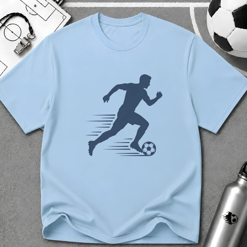 Sprint Flat Vector Silhouette T-Shirt - soccer fan t-shirt | GoalRush Studio
