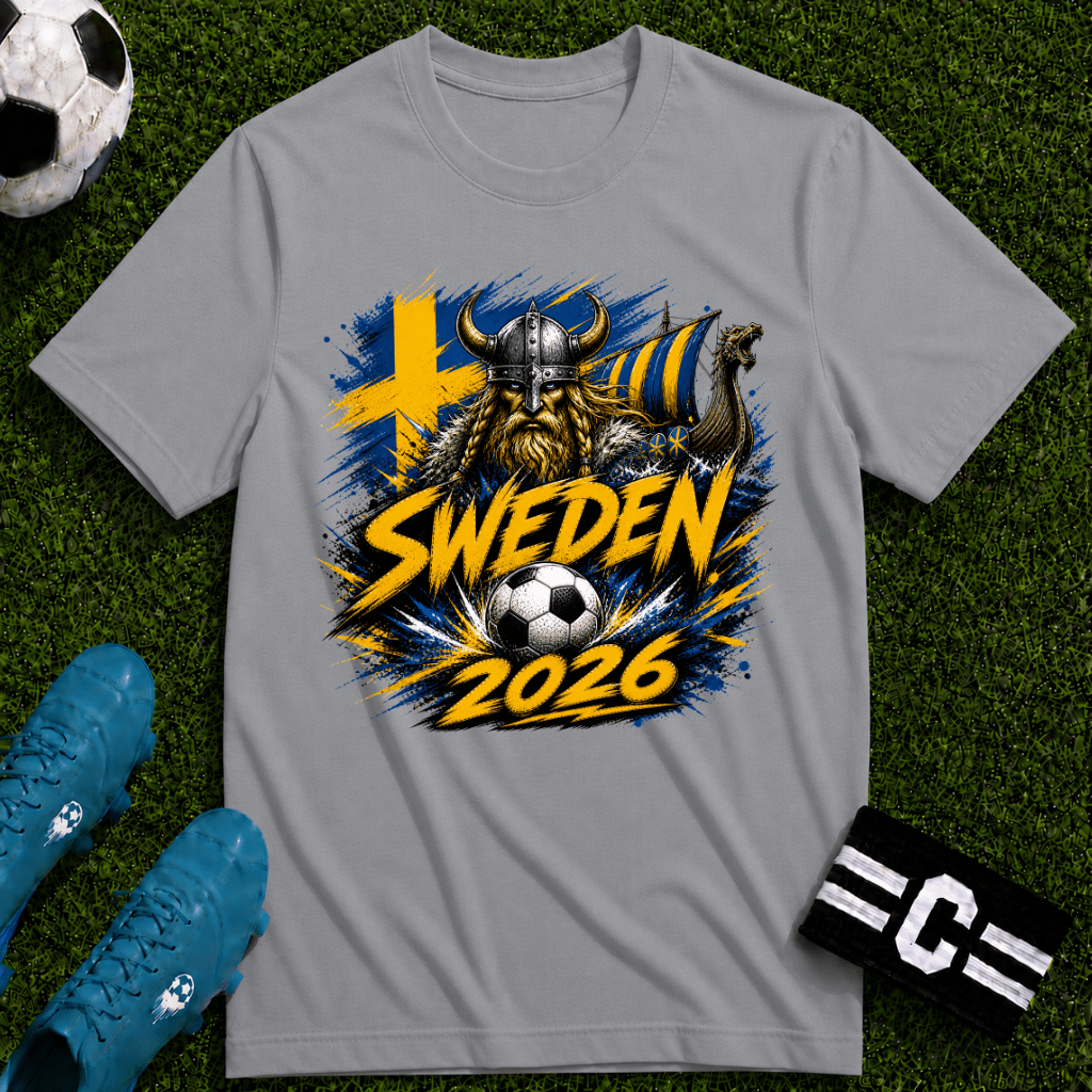 Sweden 2026 World Cup Graphic T-Shirt - soccer fan t-shirt | GoalRush Studio