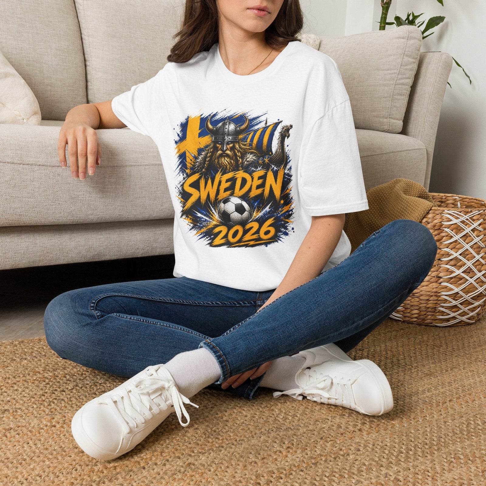 Sweden 2026 World Cup Graphic T-Shirt - soccer fan t-shirt | GoalRush Studio