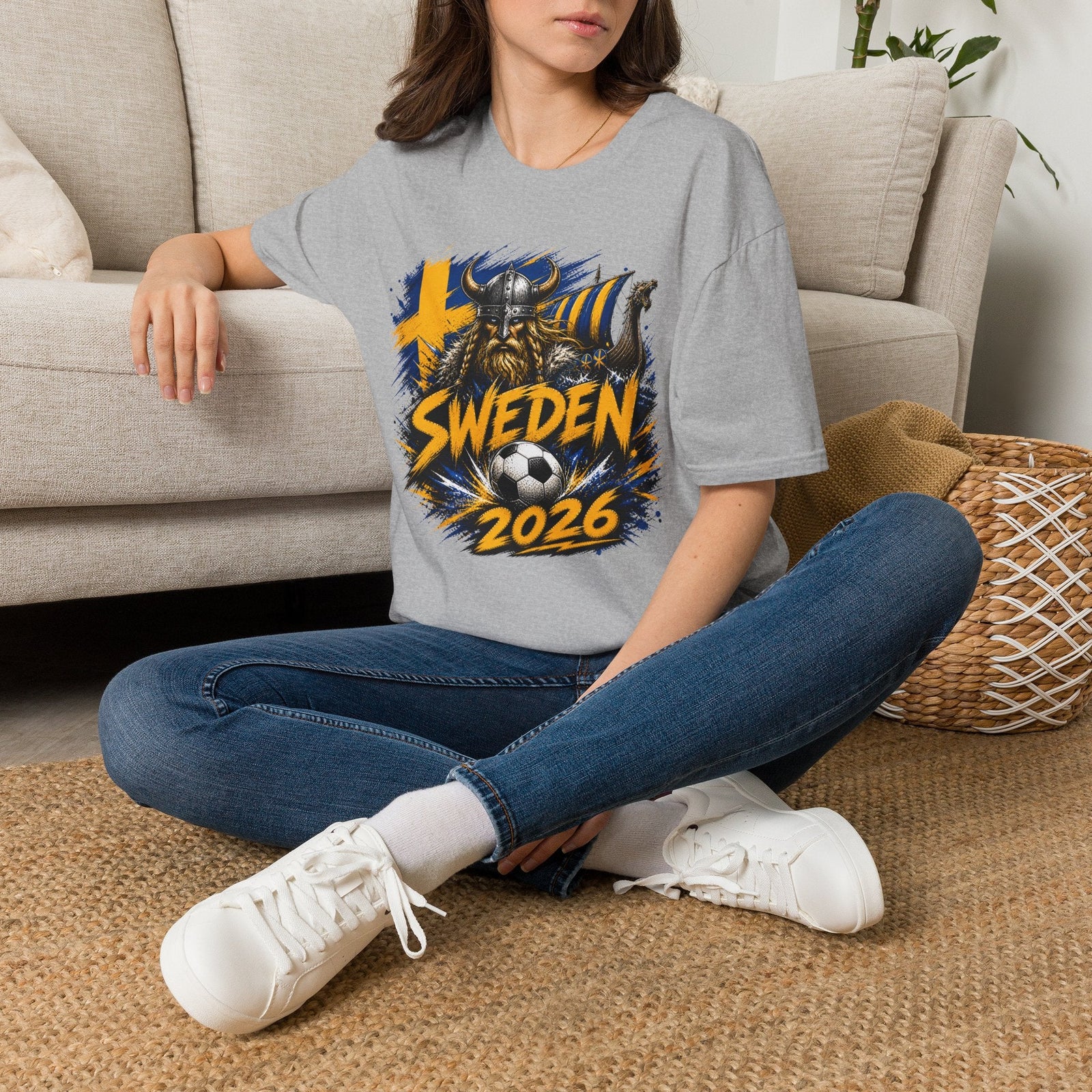 Sweden 2026 World Cup Graphic T-Shirt - soccer fan t-shirt | GoalRush Studio