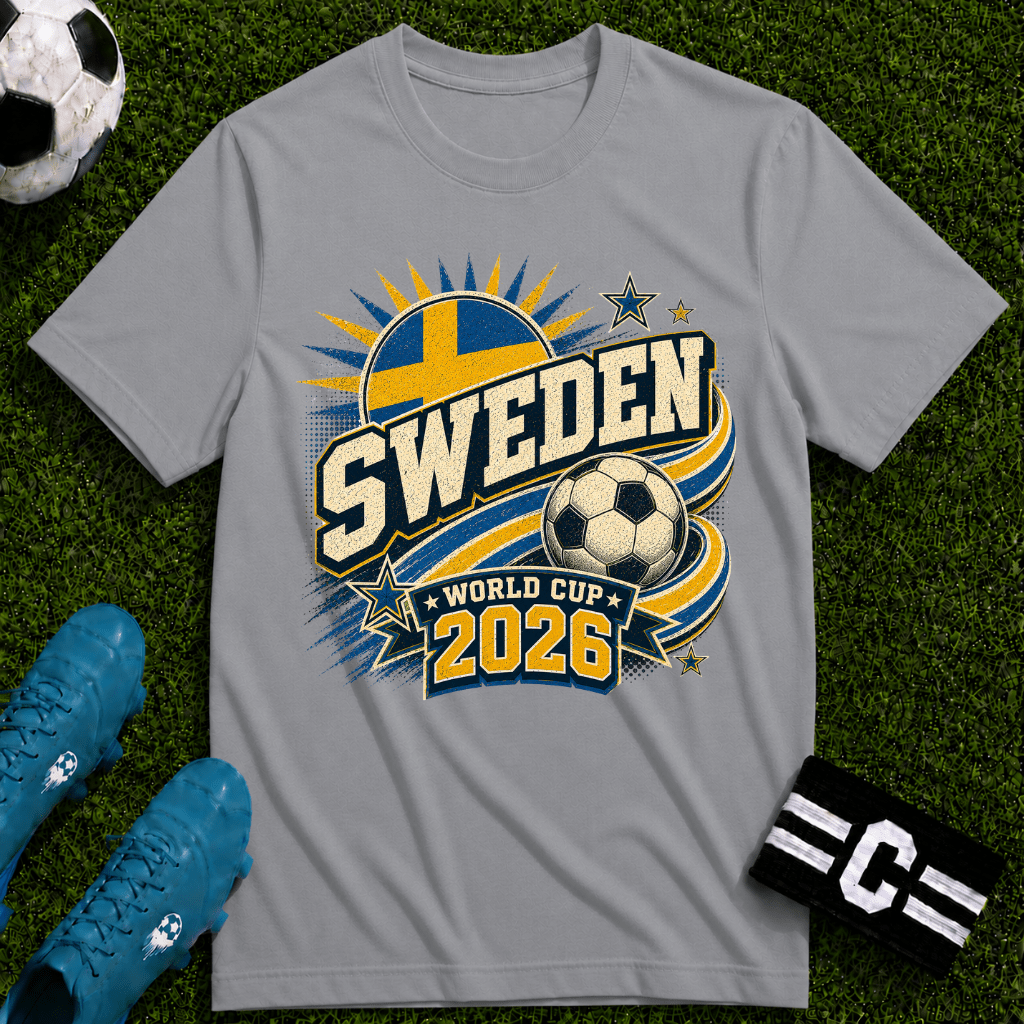 Sweden 2026 World Cup Retro T-Shirt - soccer fan t-shirt | GoalRush Studio
