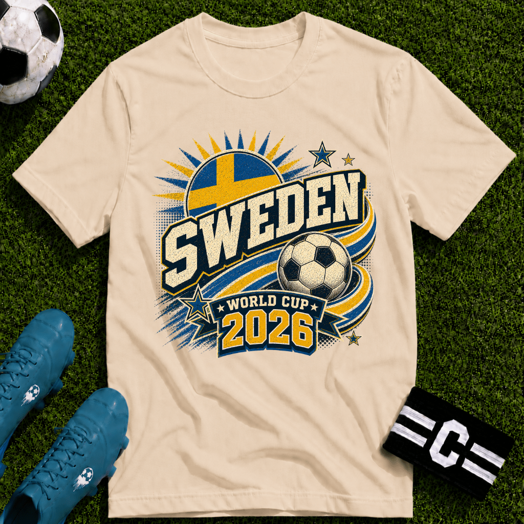 Sweden 2026 World Cup Retro T-Shirt - soccer fan t-shirt | GoalRush Studio