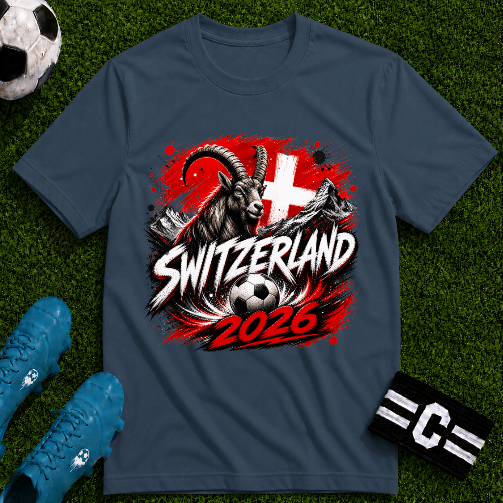 Switzerland 2026 World Cup Graphic T-Shirt - soccer fan t-shirt | GoalRush Studio