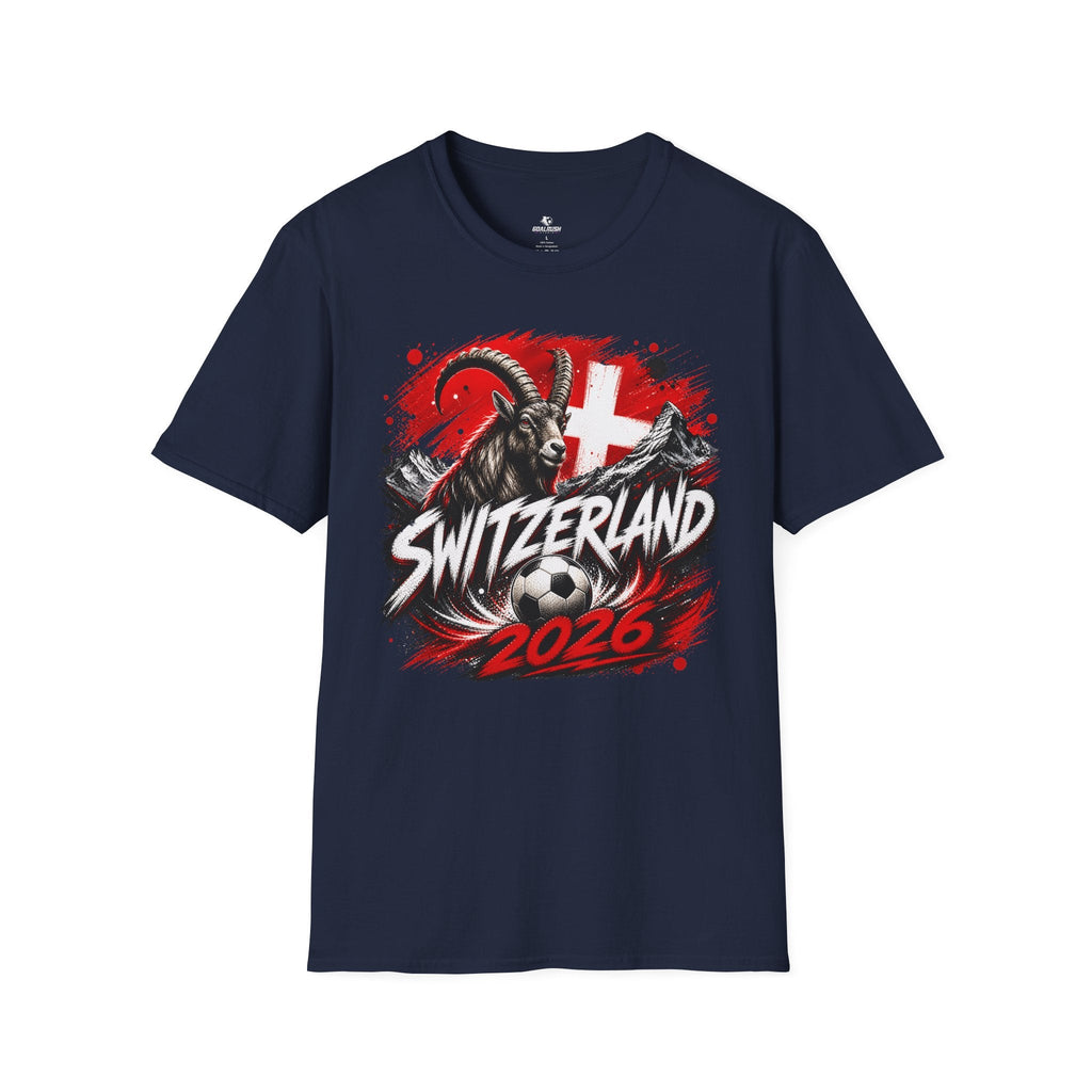 Switzerland 2026 World Cup Graphic T-Shirt - soccer fan t-shirt | GoalRush Studio