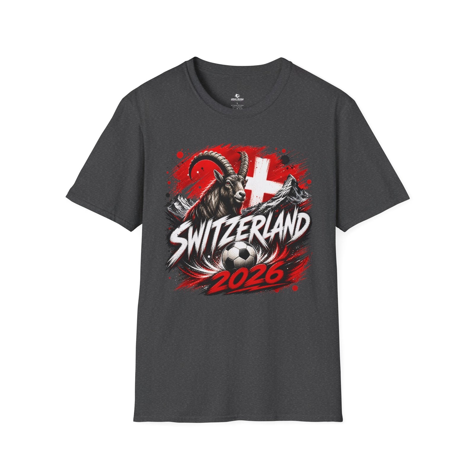 Switzerland 2026 World Cup Graphic T-Shirt - soccer fan t-shirt | GoalRush Studio