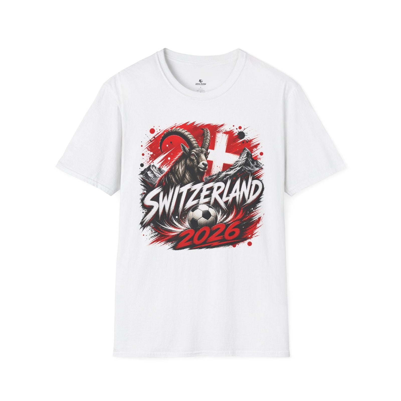 Switzerland 2026 World Cup Graphic T-Shirt - soccer fan t-shirt | GoalRush Studio