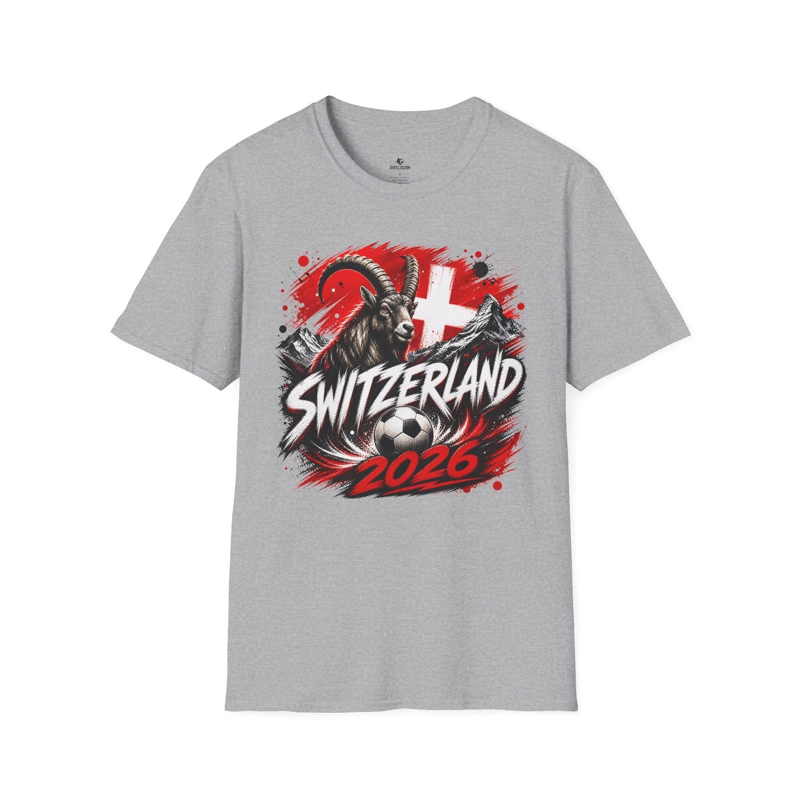 Switzerland 2026 World Cup Graphic T-Shirt - soccer fan t-shirt | GoalRush Studio