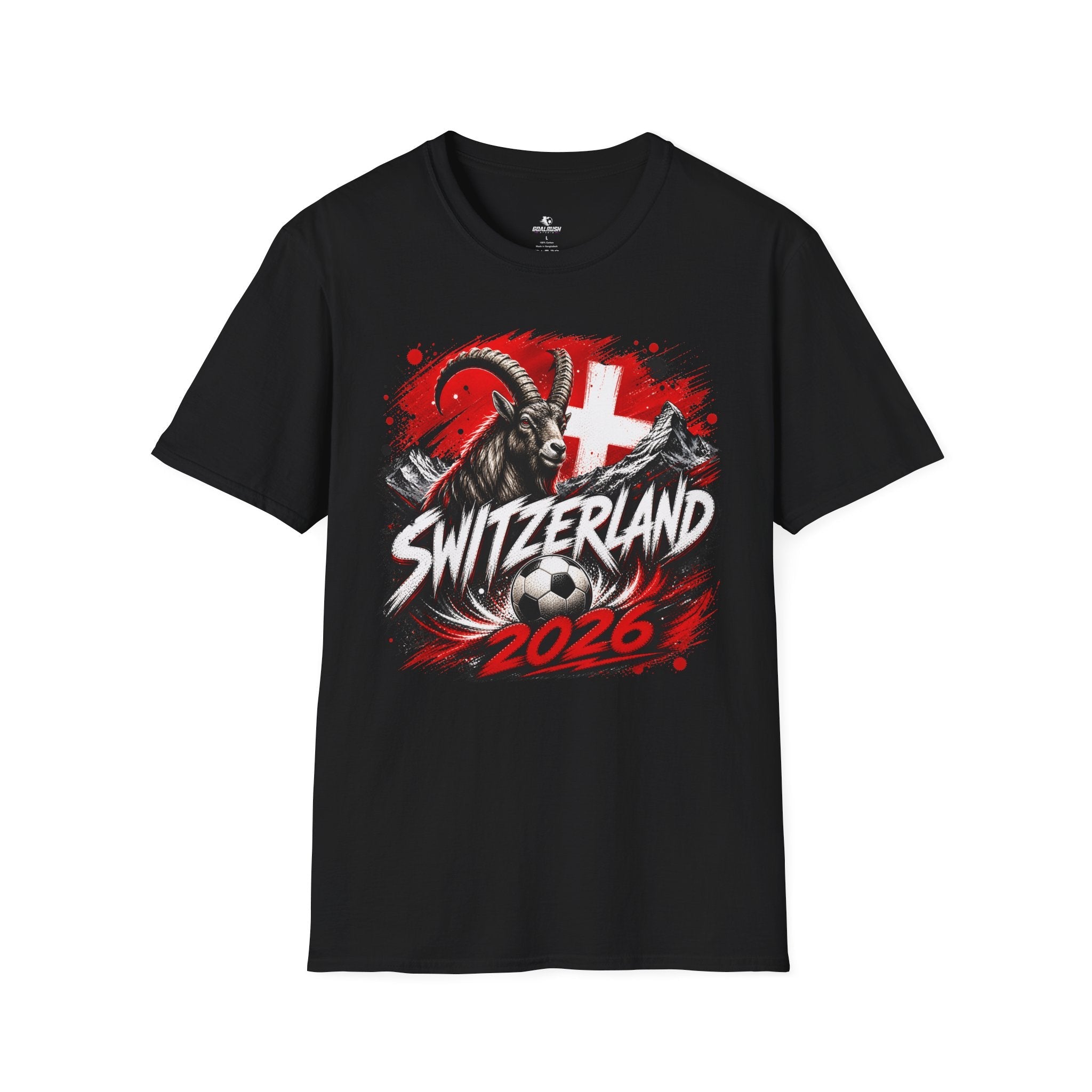 Switzerland 2026 World Cup Graphic T-Shirt - soccer fan t-shirt | GoalRush Studio