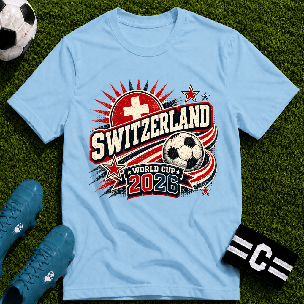 Switzerland 2026 World Cup Retro T-Shirt - soccer fan t-shirt | GoalRush Studio