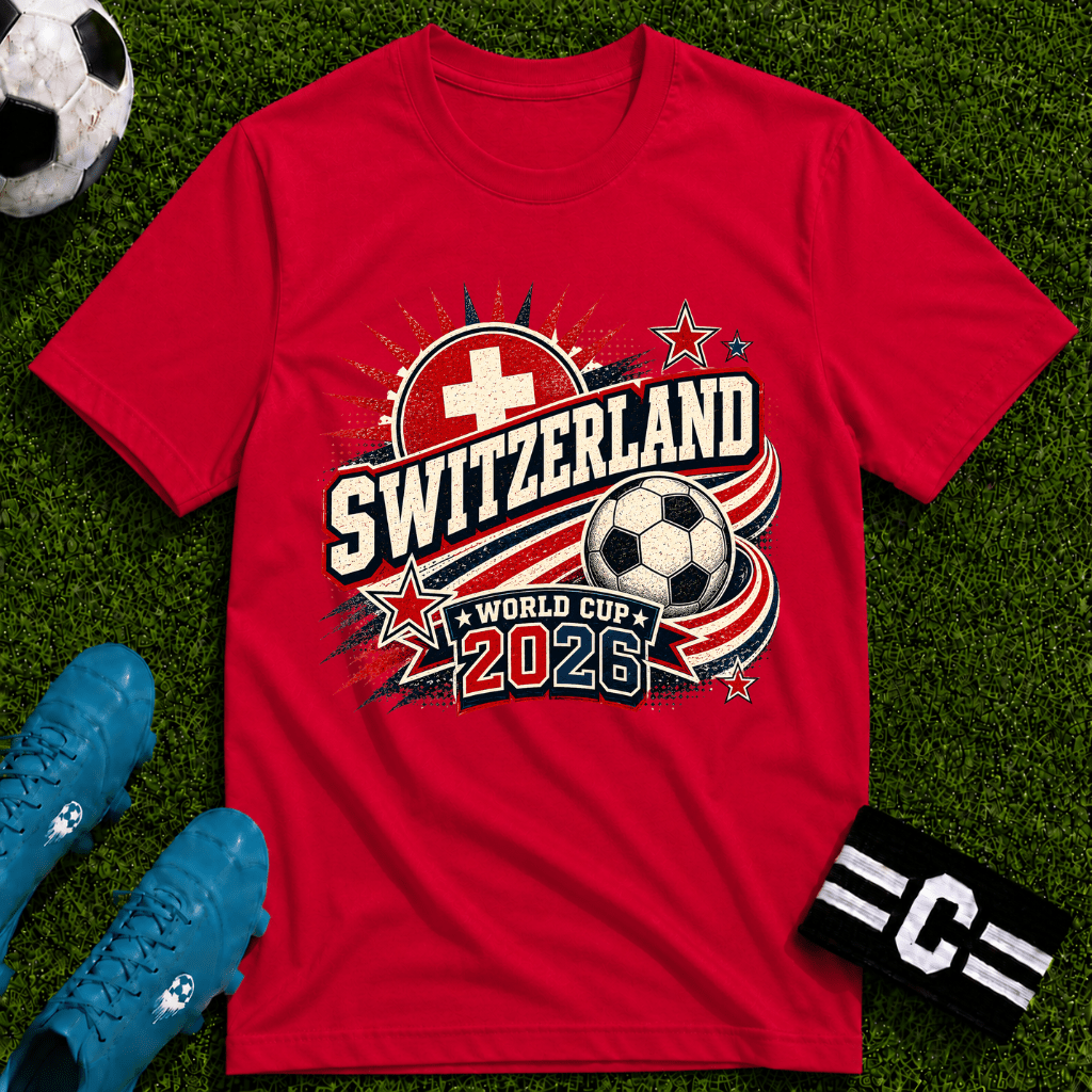 Switzerland 2026 World Cup Retro T-Shirt - soccer fan t-shirt | GoalRush Studio