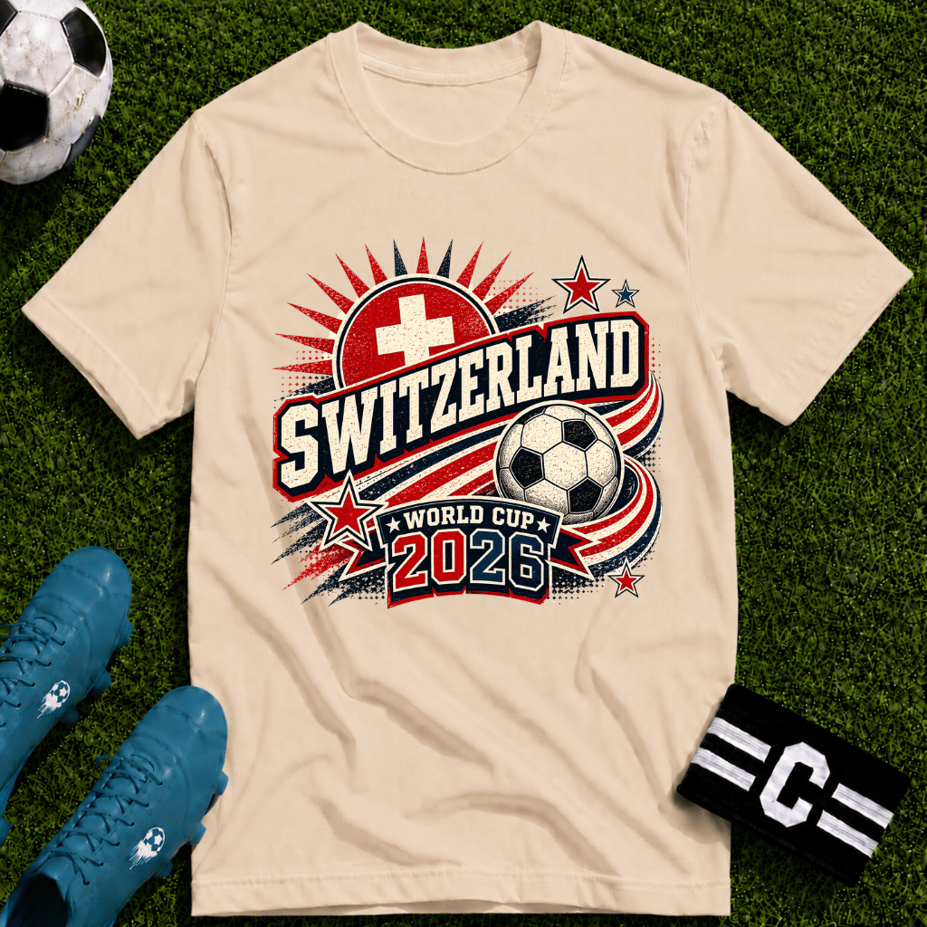 Switzerland 2026 World Cup Retro T-Shirt - soccer fan t-shirt | GoalRush Studio