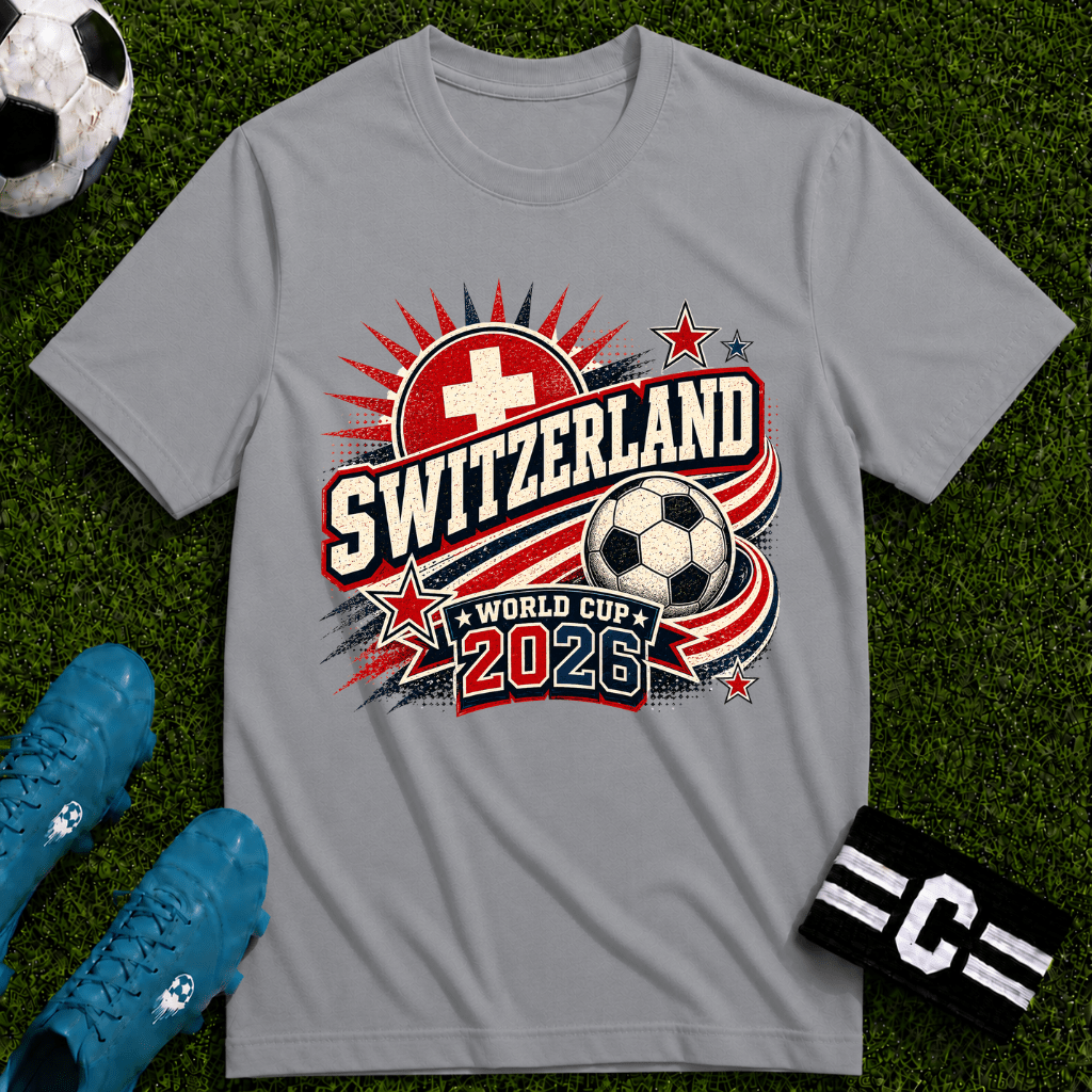 Switzerland 2026 World Cup Retro T-Shirt - soccer fan t-shirt | GoalRush Studio