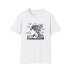 Tech Brain Diagram "System Overload" T-Shirt - soccer fan t-shirt | GoalRush Studio