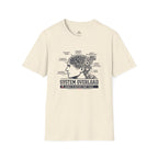 Tech Brain Diagram "System Overload" T-Shirt - soccer fan t-shirt | GoalRush Studio