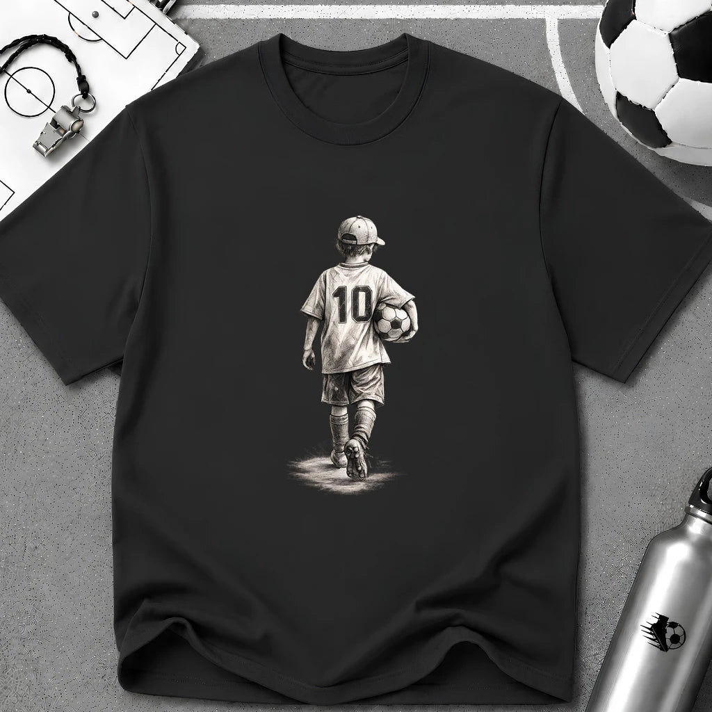 The Dream Begins Soccer T-Shirt - soccer fan t-shirt | GoalRush Studio