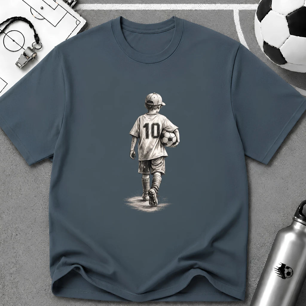The Dream Begins Soccer T-Shirt - soccer fan t-shirt | GoalRush Studio