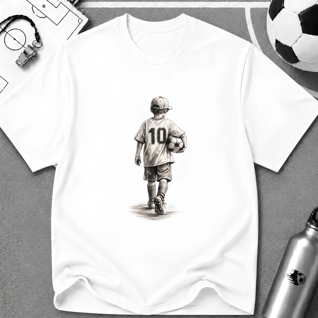 The Dream Begins Soccer T-Shirt - soccer fan t-shirt | GoalRush Studio