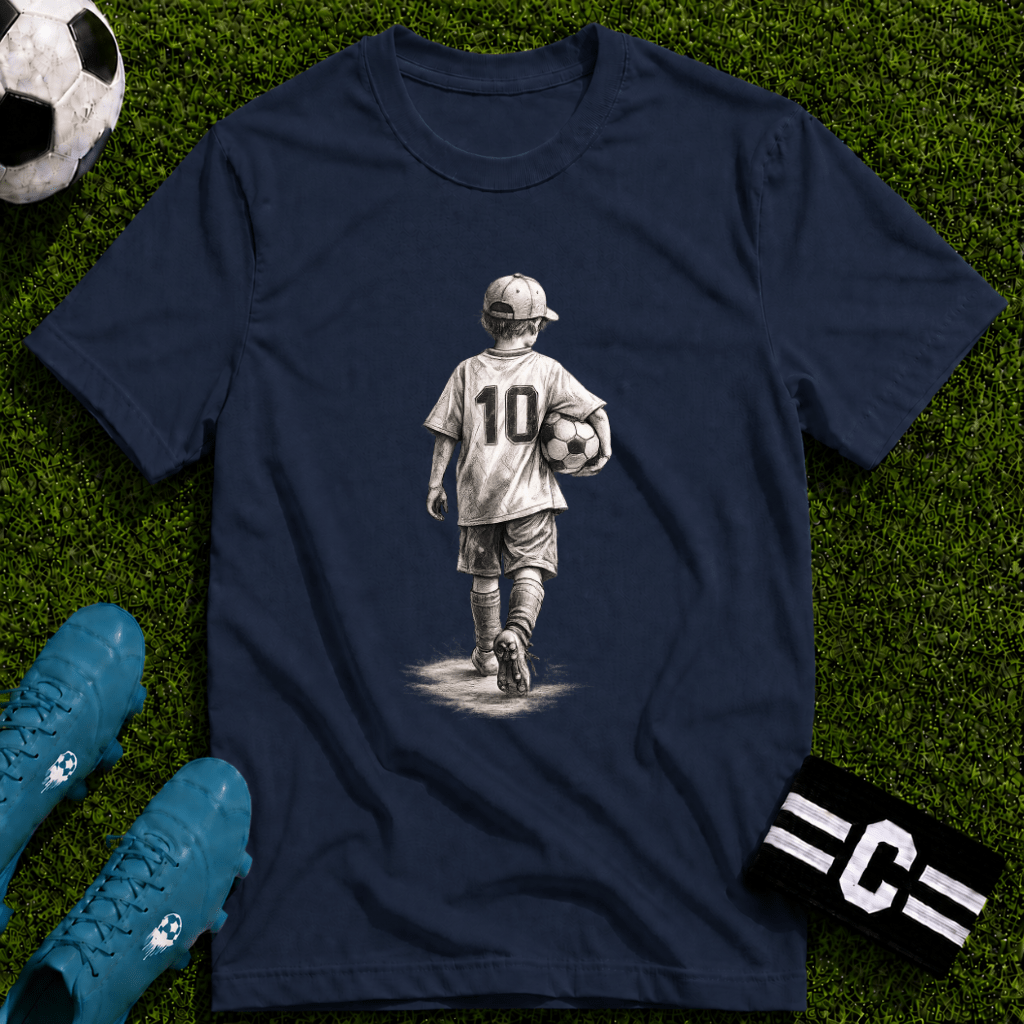 The Dream Begins Soccer T-Shirt - soccer fan t-shirt | GoalRush Studio
