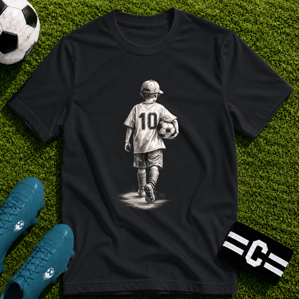 The Dream Begins Soccer T-Shirt - soccer fan t-shirt | GoalRush Studio