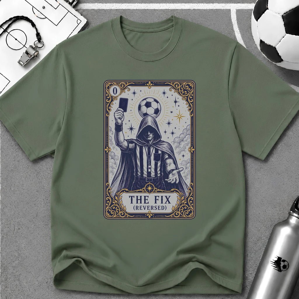 The Fix Tarot Card T-Shirt - soccer fan t-shirt | GoalRush Studio