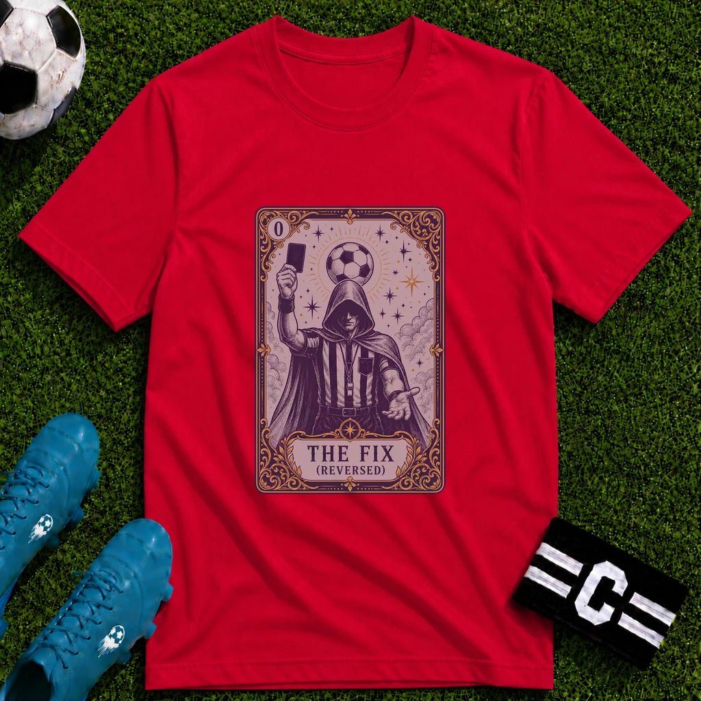 The Fix Tarot Card T-Shirt - soccer fan t-shirt | GoalRush Studio