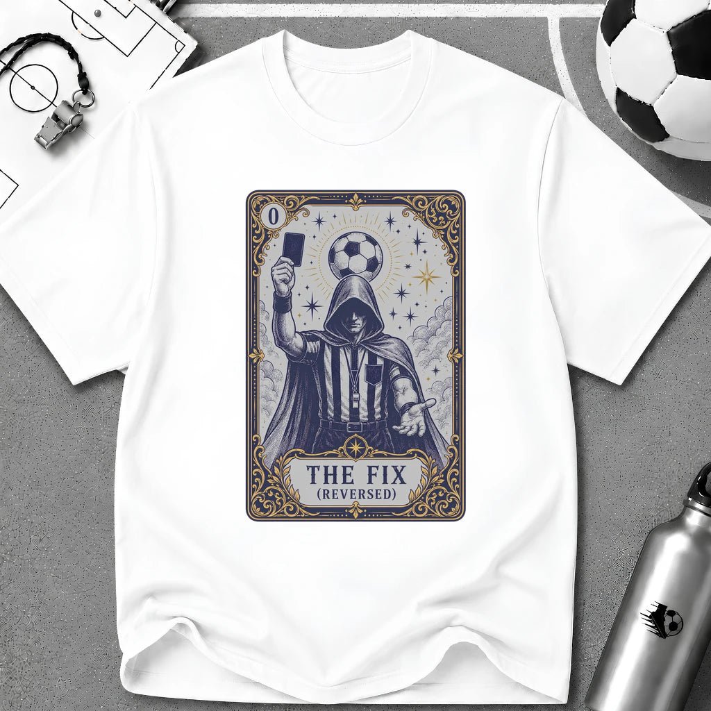The Fix Tarot Card T-Shirt - soccer fan t-shirt | GoalRush Studio