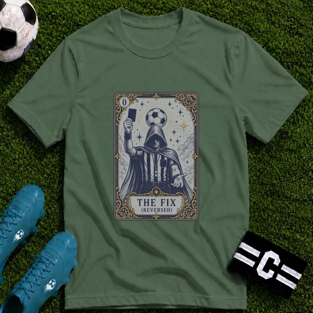 The Fix Tarot Card T-Shirt - soccer fan t-shirt | GoalRush Studio