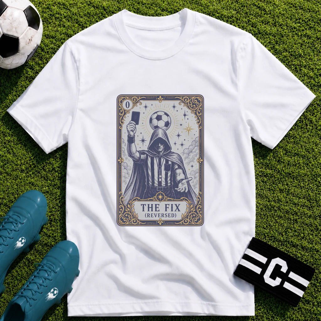 The Fix Tarot Card T-Shirt - soccer fan t-shirt | GoalRush Studio