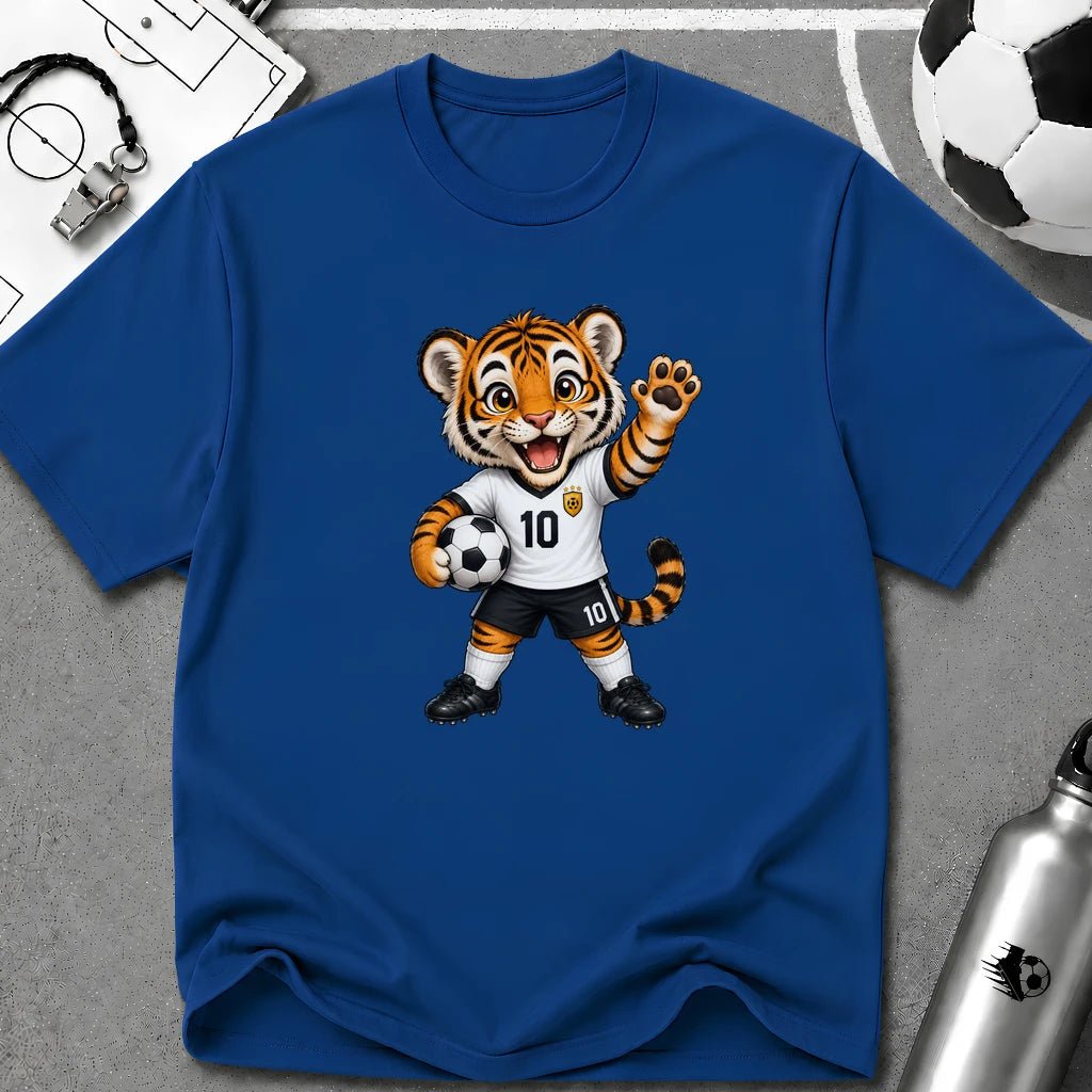 Tiger Cub Soccer Player T-Shirt - soccer fan t-shirt | GoalRush Studio