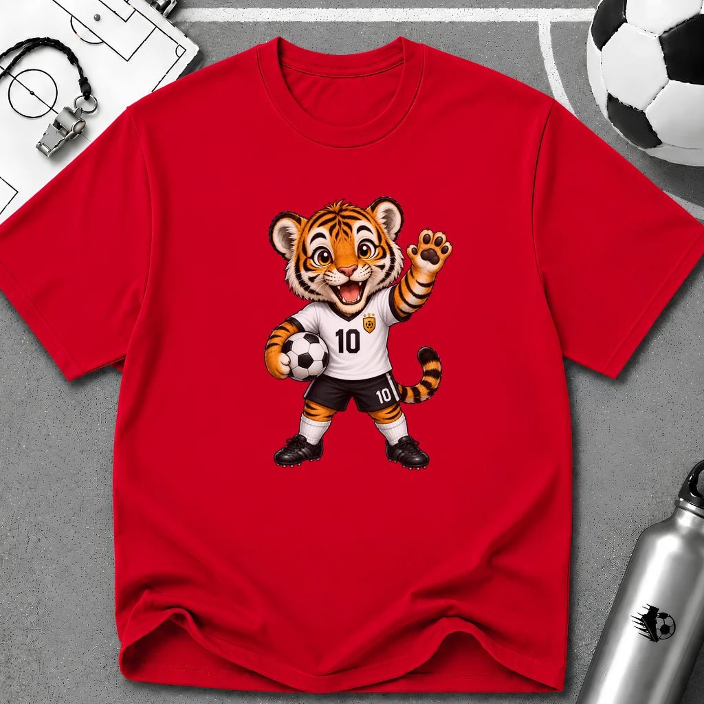 Tiger Cub Soccer Player T-Shirt - soccer fan t-shirt | GoalRush Studio