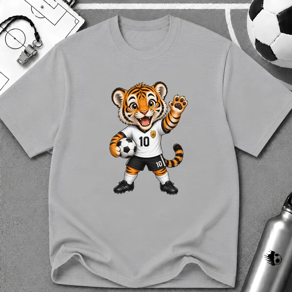 Tiger Cub Soccer Player T-Shirt - soccer fan t-shirt | GoalRush Studio